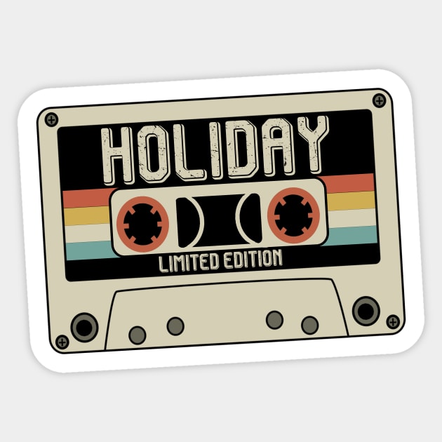 Holiday - Limited Edition - Vintage Style Sticker by Debbie Art